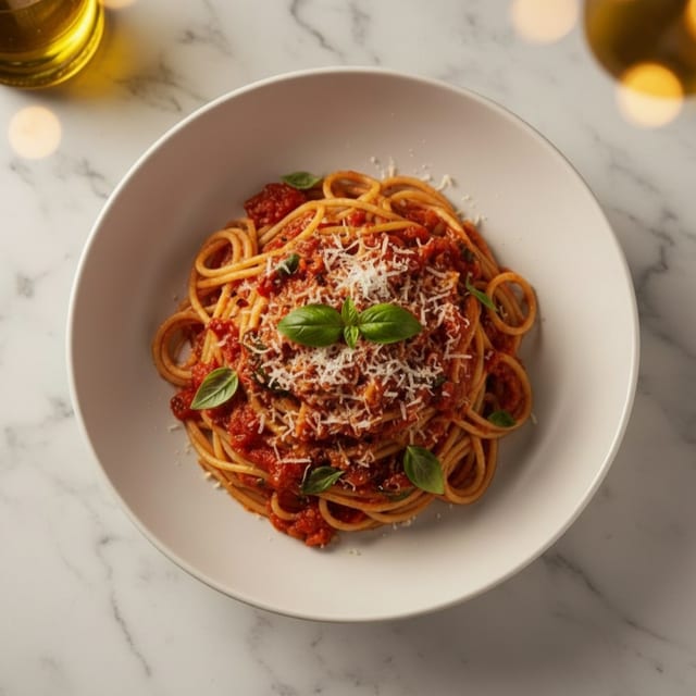 Spaghetti with Marinara.